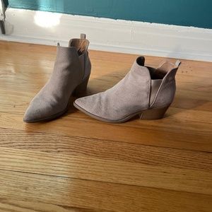 Neutral Suede booties